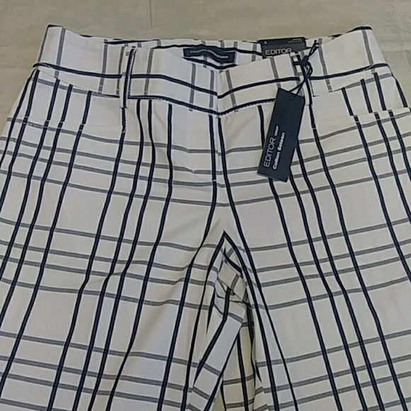 Express Editor Crop Plaid Pants - Picture 2 of 5